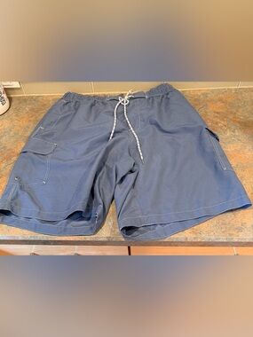 The Foundry Supply Co Dusty Blue Mens Swim Shorts 2XL EUC